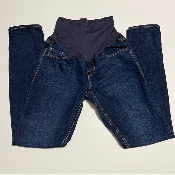 Old Navy Maternity Skinny Blue Jeans Size 4 Regular - Picture 2 of 8